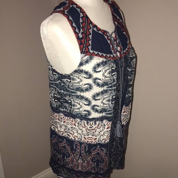 Lucky brand shirt top embroidered new NWT small - Picture 5 of 9